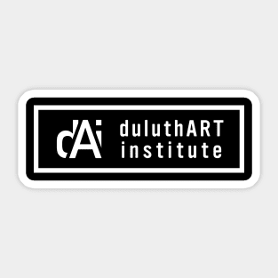 DAI Horizontal Logo White Sticker